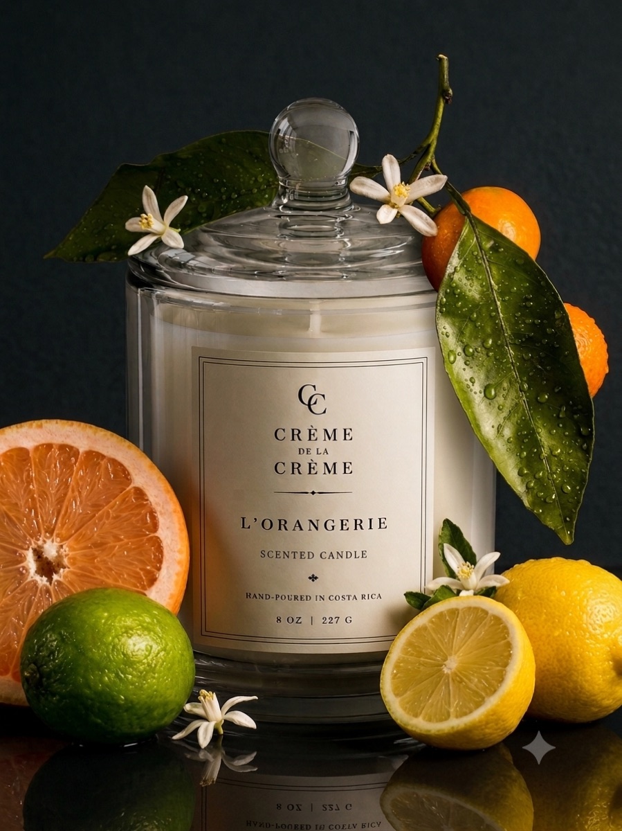 Vela L'Orangerie con cítricos — Crème de la Crème